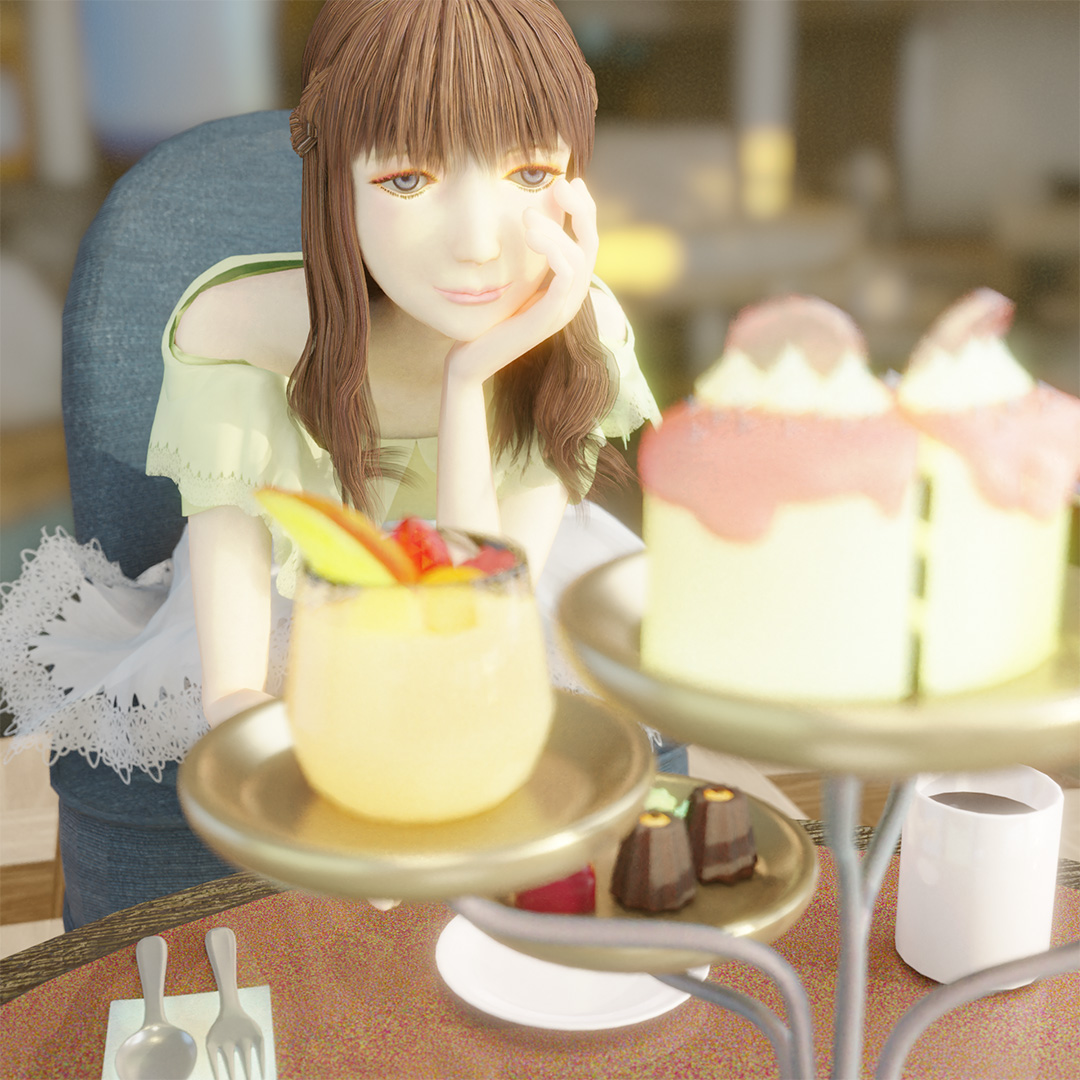 Sweet Time: a 3d illustration made with Maya and Blender