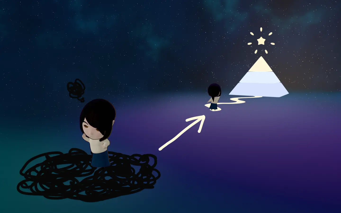 人生の目的をはっきりさせるとどこへ進むべきかも決まってくるよ、というお話。