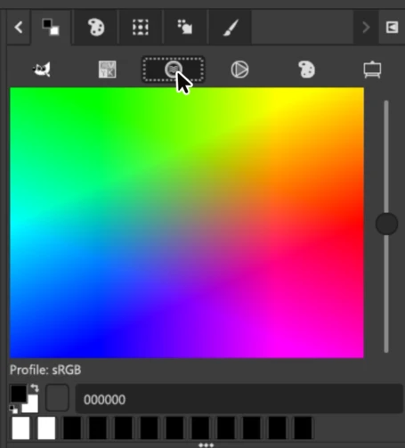 GIMP color picker