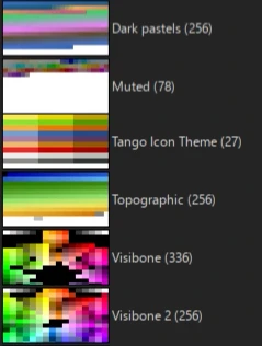 GIMP default color palette idea